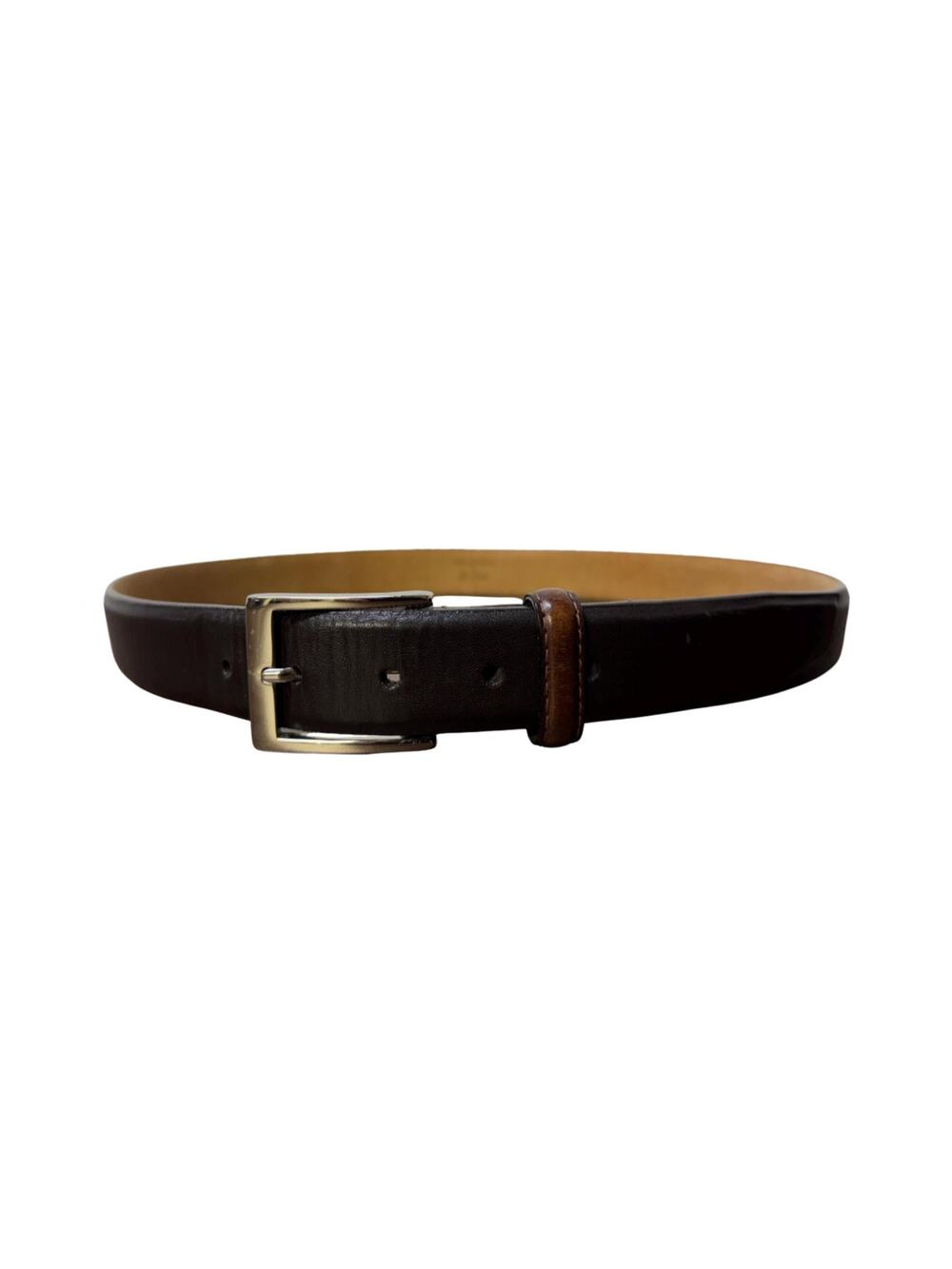 Vintage W Kleinberg signed leather belt mens size 36